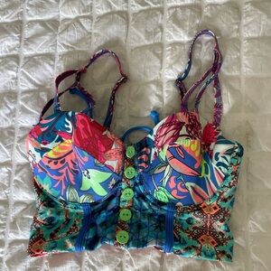 Maaji printed Bikini Top